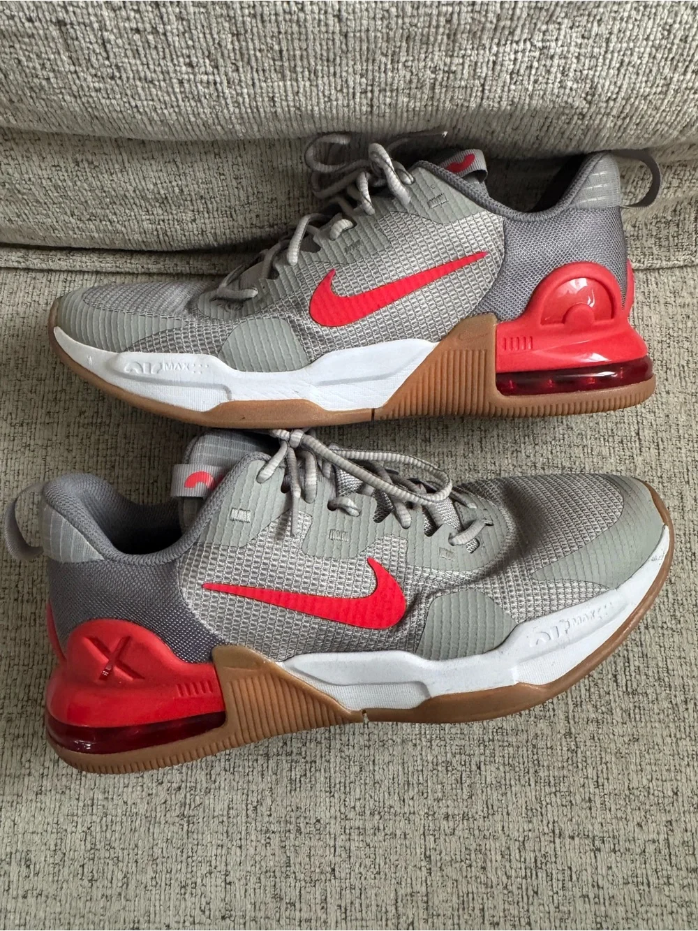 Nike Air Sneakers with Red Swoosh